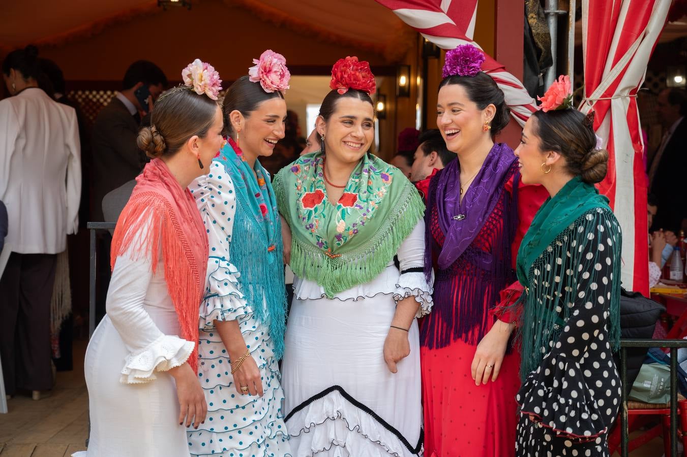 Teresa Sabater, Paola y Julia Candau, Reyes Morón y María Almarcha