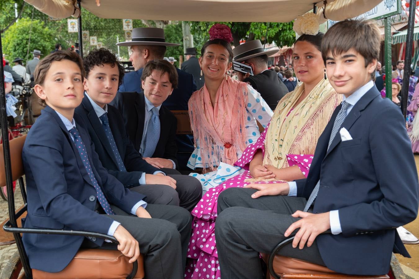 Juan Moreno, Manuel Lomelino, Perico Páez, Flavia Escudero, Blanca Sangrán e Ignacio Páez