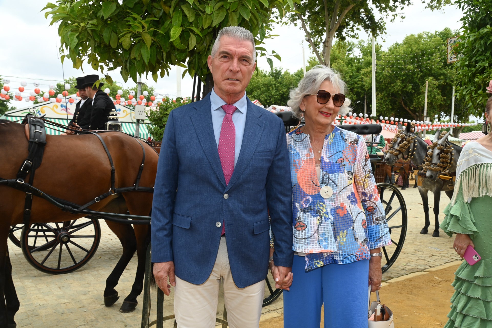 Manuel Sarria y su pareja