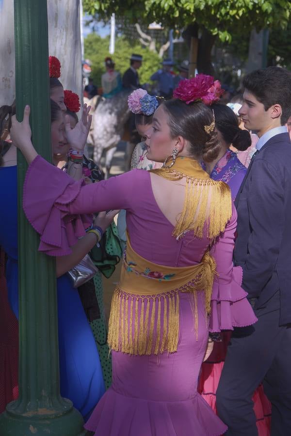 Ambiente en el real durante el viernes de feria