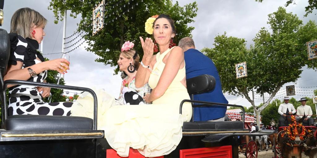Paz Padilla huye en la Feria de Sevilla