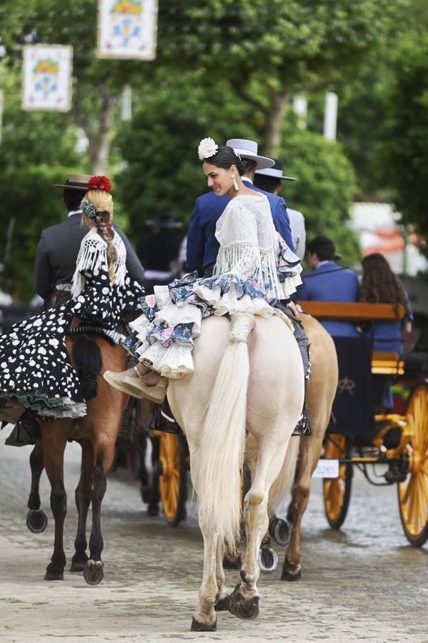 Ambiente festivo en el real, este sábado de Feria