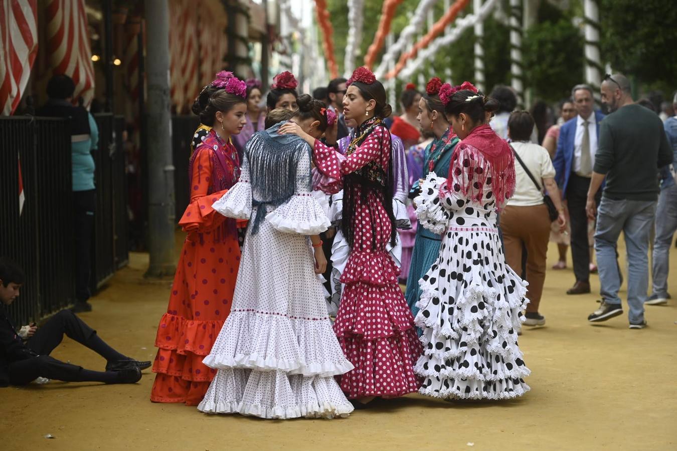 Ambiente festivo en el real, este sábado de Feria