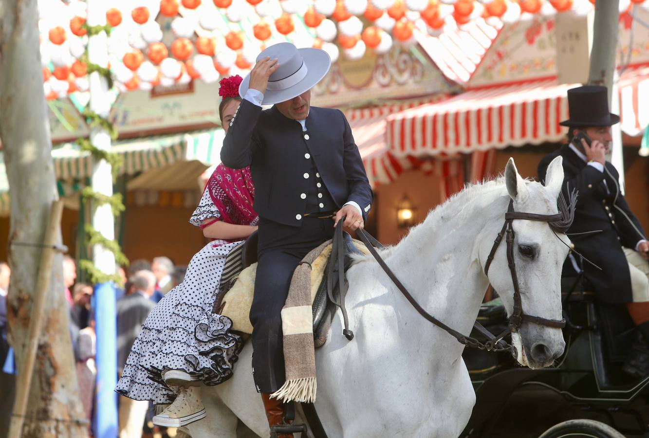 Ambiente festivo en el real, este sábado de Feria