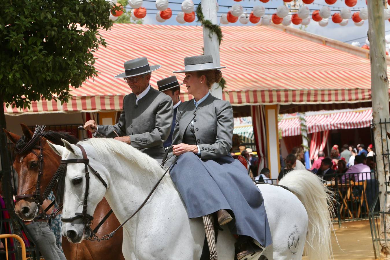 Ambiente festivo en el real, este sábado de Feria