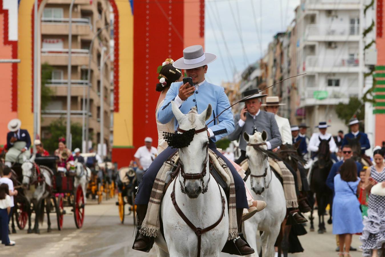 Ambiente festivo en el real, este sábado de Feria