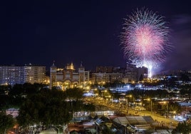 350 kilos de pólvora en 'Magia Visual', el espectáculo de fuegos del fin de Feria