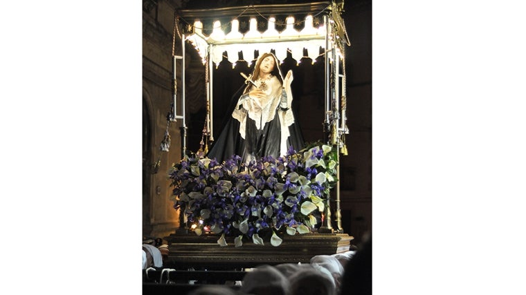 Imagen de la Virgen de los Dolores, de la Cofradía de Maria Addolorata