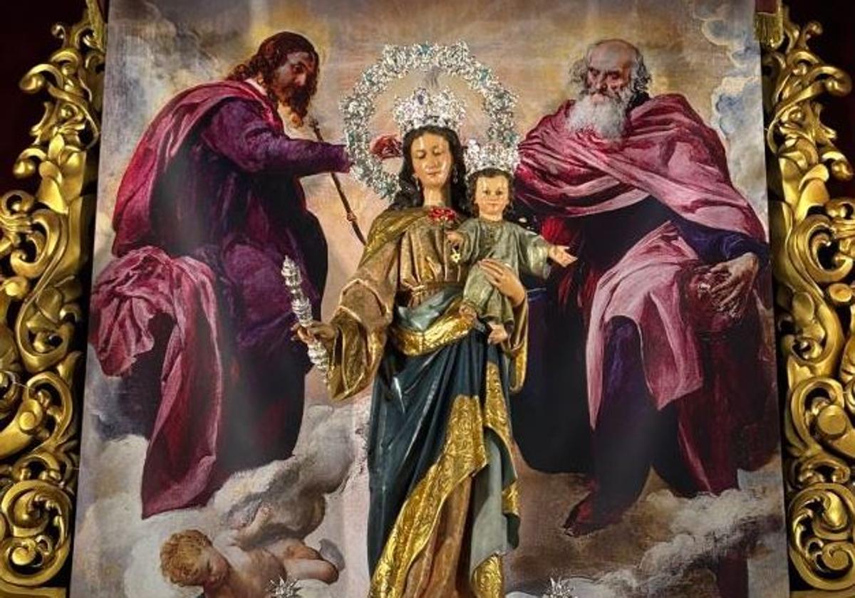 Altar para la novena de María Auxiliadora de la Trinidad de 2025