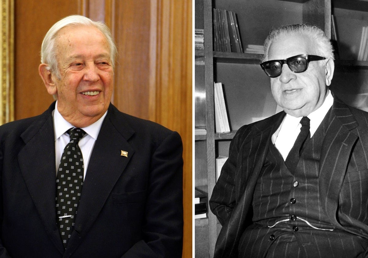 Manuel Olivencia y Ramón Carande