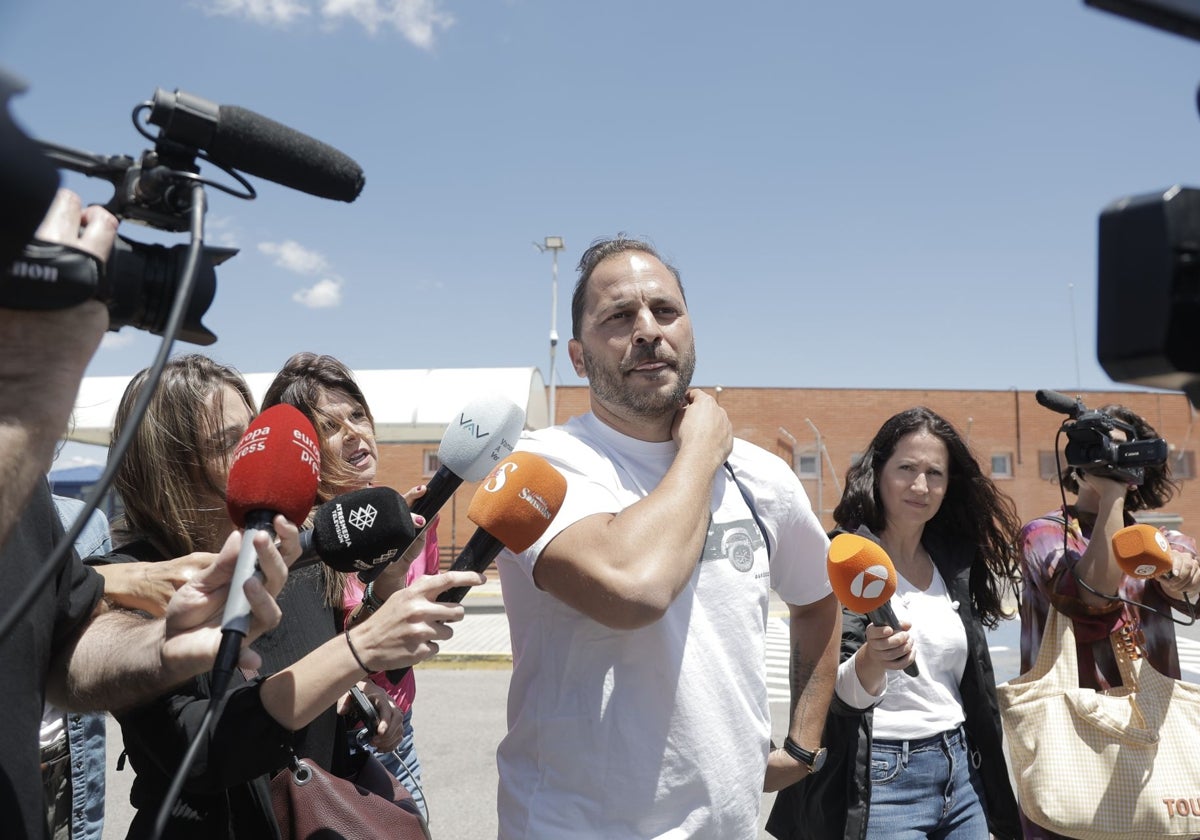 Antonio Tejado, a la salida de la cárcel en mayo de 2024