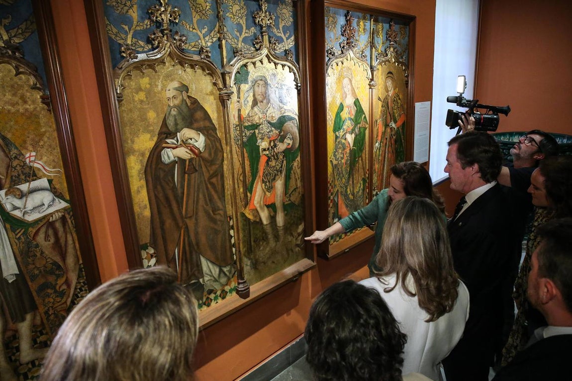 Un momento del acto celebrado en el museo de Bellas Artes de Sevilla