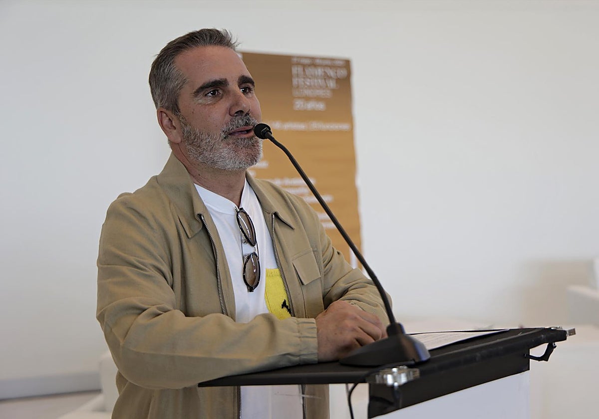Miguel Marín durante la presentación en Sevilla del XX Flamenco Festival de Londres
