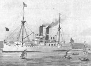 El acorazado Maine (La Ilustración Española y Americana)