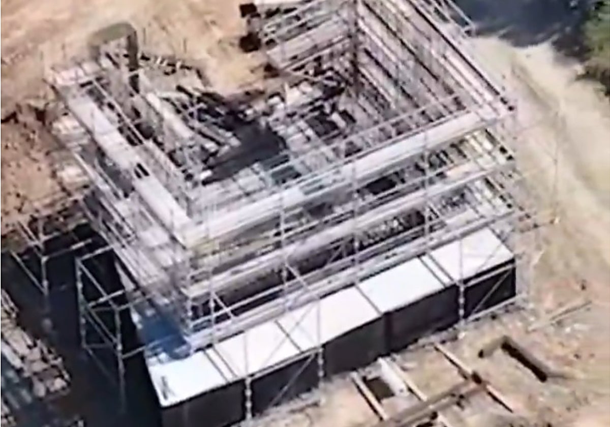 Las obras del carril Bus-VAO de Mairena vistas desde el aire