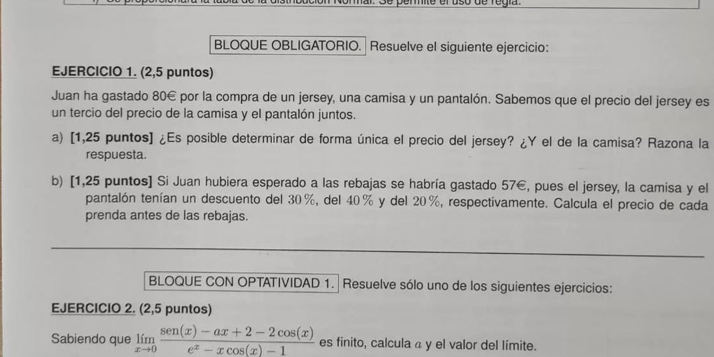 Así ha sido el examen de matemáticas ii en la selectividad 2025 en andalucía