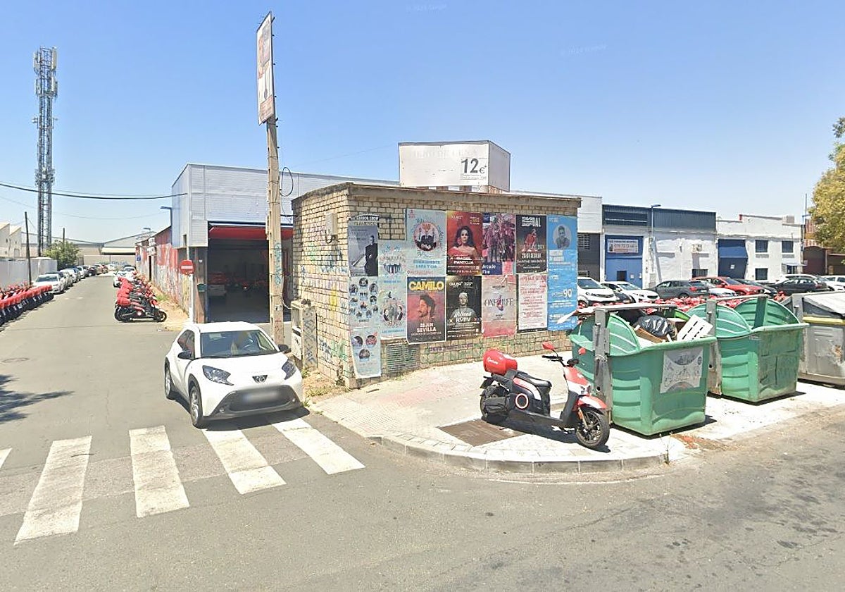 La calle Aviación en el Polígono Calonge de Sevilla