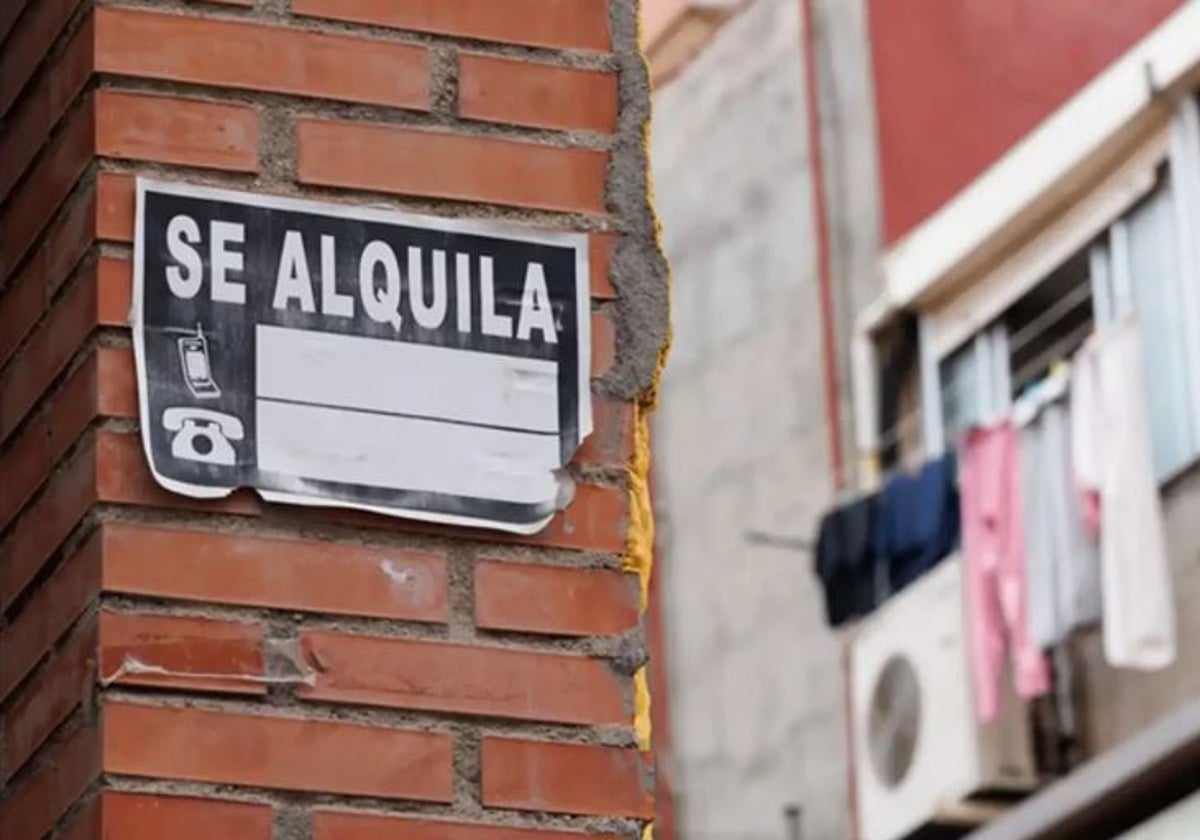 Vivienda de alquiler en una imagen de archivo