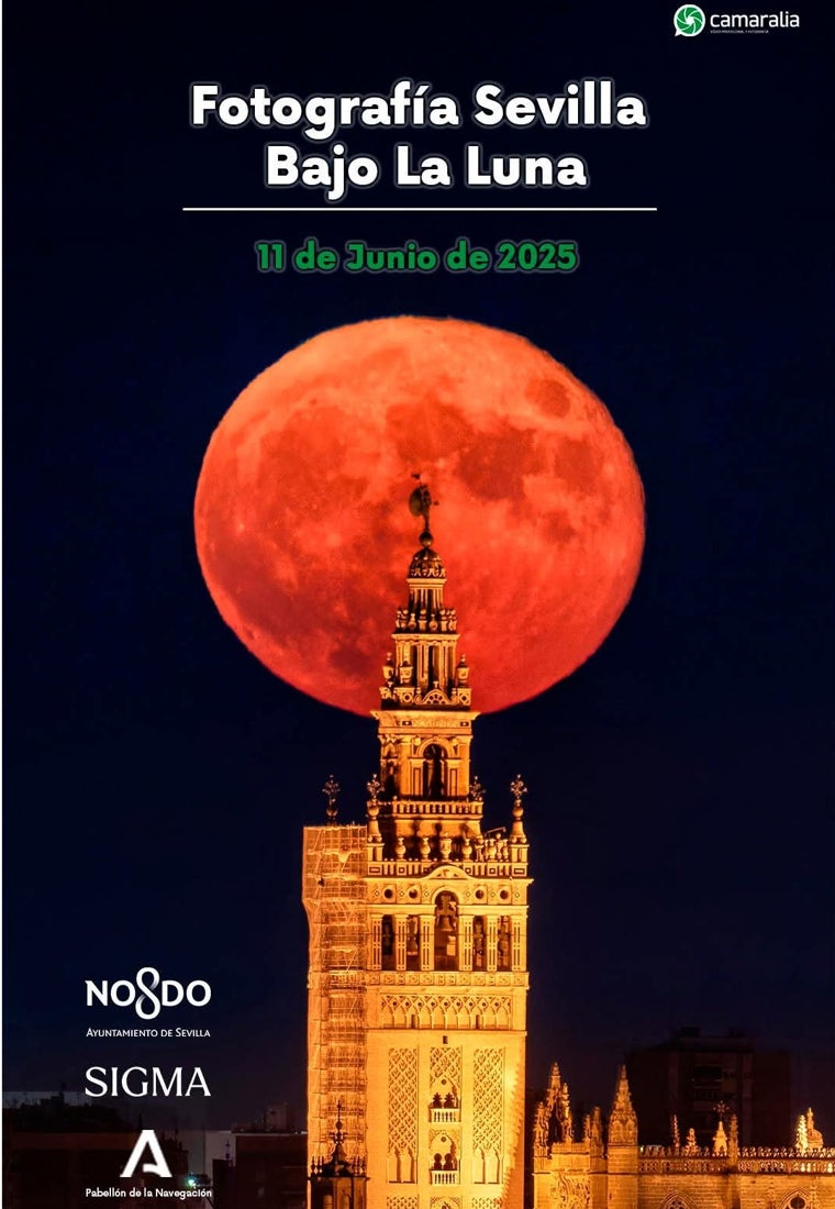 Astrofotografía en Sevilla: un centenar de fotógrafos captarán la luna llena sobre la ciudad