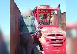 Dos detenidos por robar maquinaria agrícola en una planta de reciclaje de La Puebla de Cazalla
