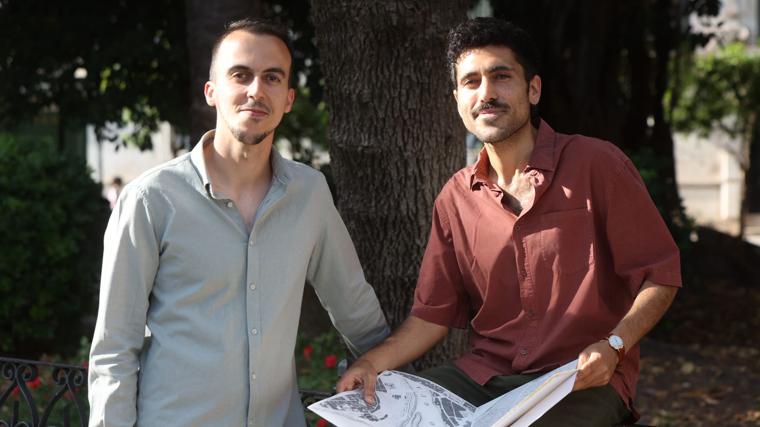 Pedro Mena y Javier Navarro de Pablos, arquitectos sevillanos autores de este plano