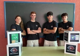 'One Chance', el dispositivo creado por tres alumnos de un instituto de Dos Hermanas que puede salvar vidas