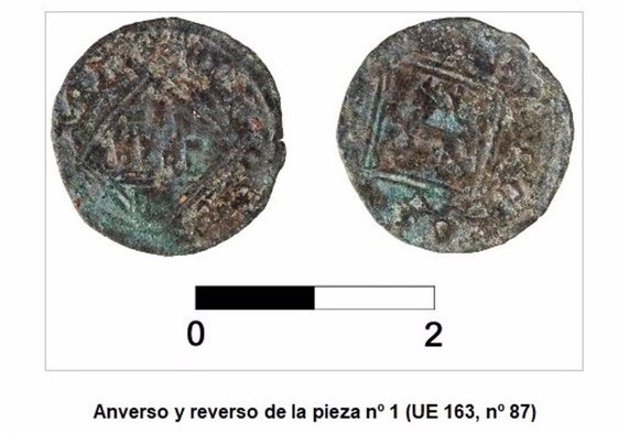Imagen de las monedas descubiertas