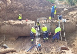 Aguas del Huesna espera restablecer el suministro a 11 pueblos de Sevilla durante la tarde y noche de este domingo