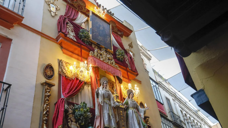Balcón de la Casa Rodríguez para el Corpus de Sevilla 2024