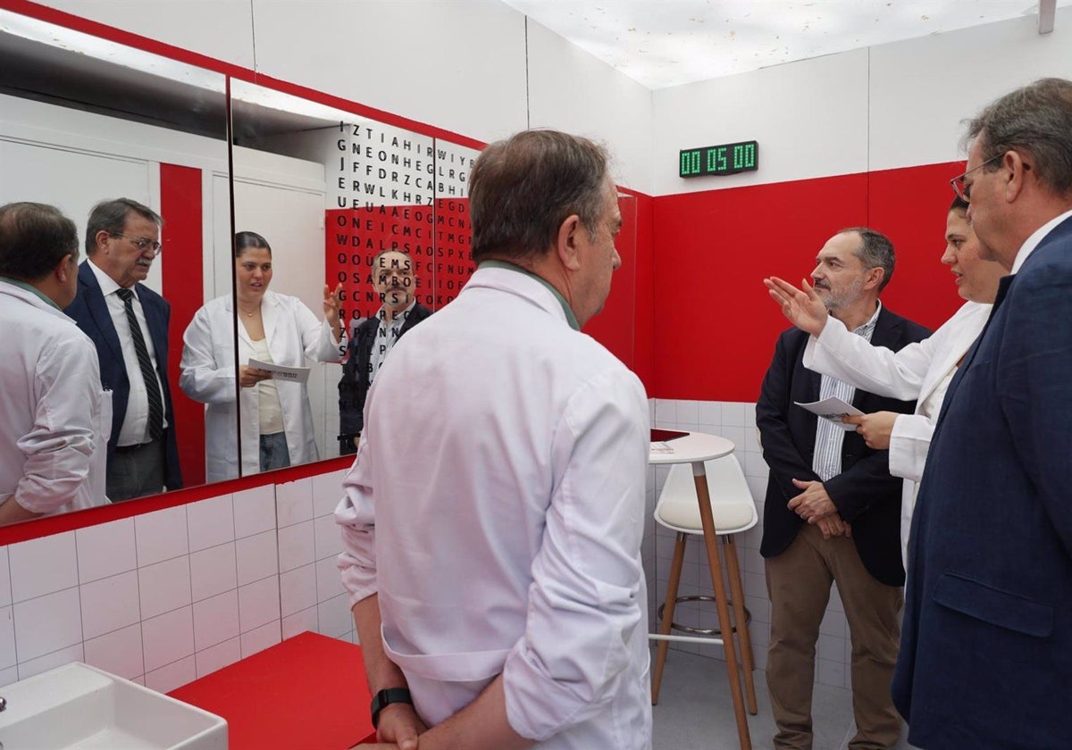 El 'escape room' instalado en el Hospital Macarena de Sevilla