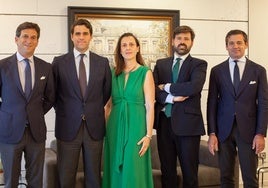 Gonzalo Bores Lazo; Jesús Tarancón Badío; María Luisa Villegas; Manuel Rodríguez Pareja y Bosco Aguilar Sainz de Rozas