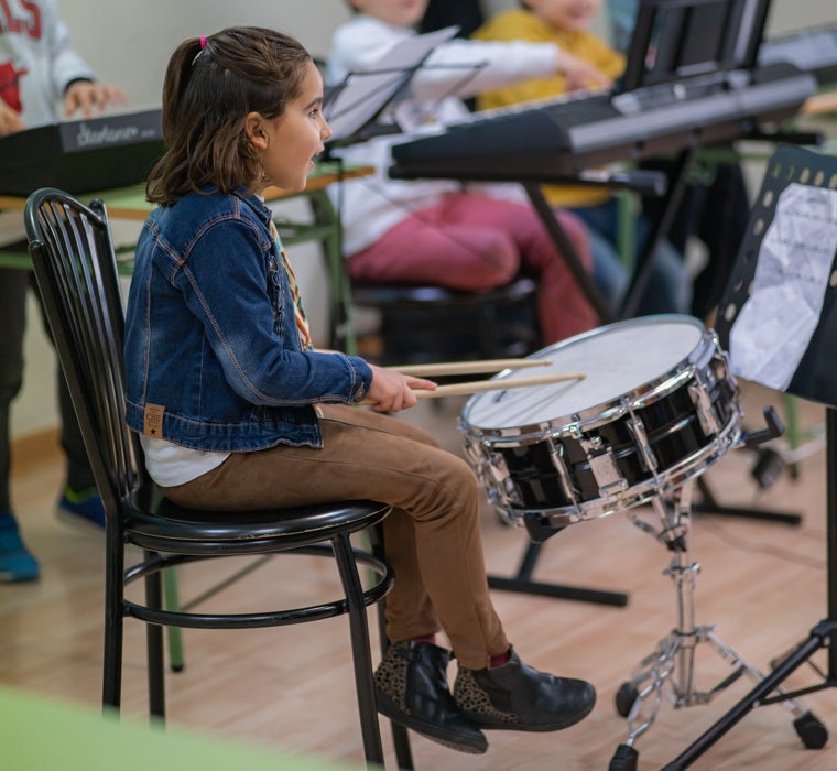 La educación musical es pionera en este centro escolar