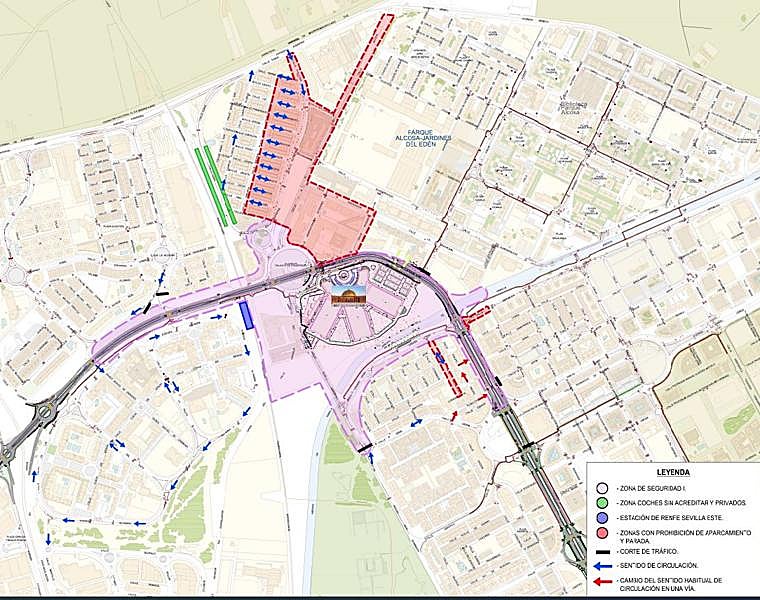 Cortes de tráfico en Sevilla por la cumbre de la ONU: estas son las zonas afectadas