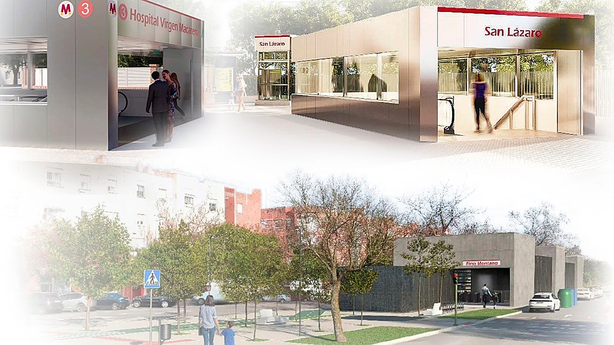 La línea 3 del metro de Sevilla tendrá una estación cada medio kilómetro