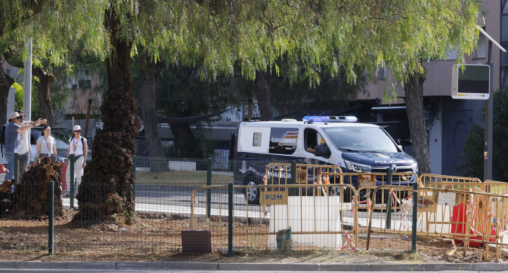 Miembros de la Policía Local y Nacional así como equipos de la Guardia Civil han tomado Sevilla para la Cumbre de la ONU