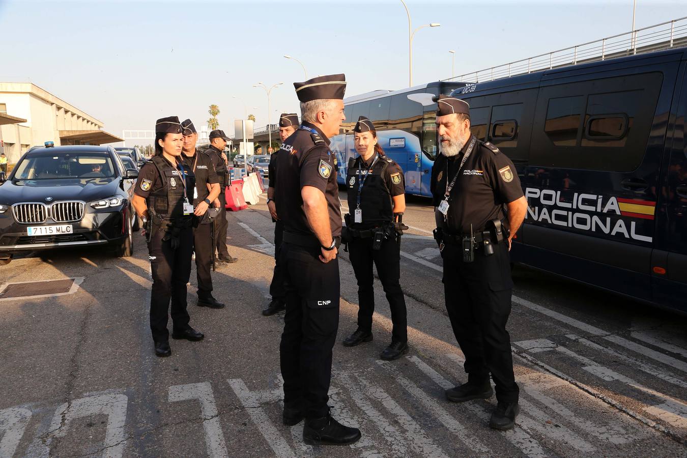 Los agentes esperan a los mandatarios desde el mismo aeropuerto de San Pablo para garantizar su seguridad
