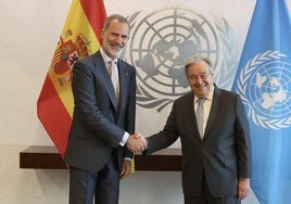 Felipe VI se reúne este domingo en Sevilla con el secretario general de la ONU