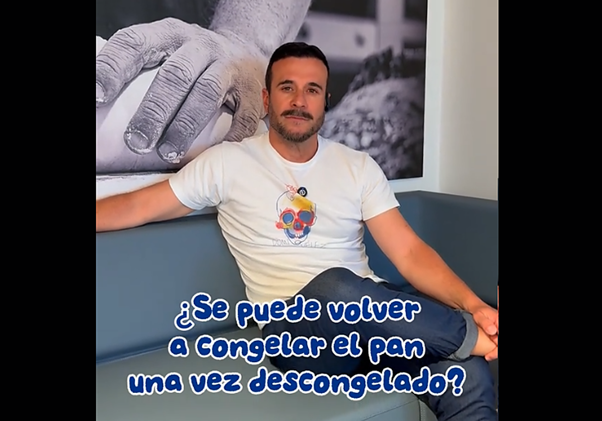 Domi Vélez en uno de los momentos del vídeo