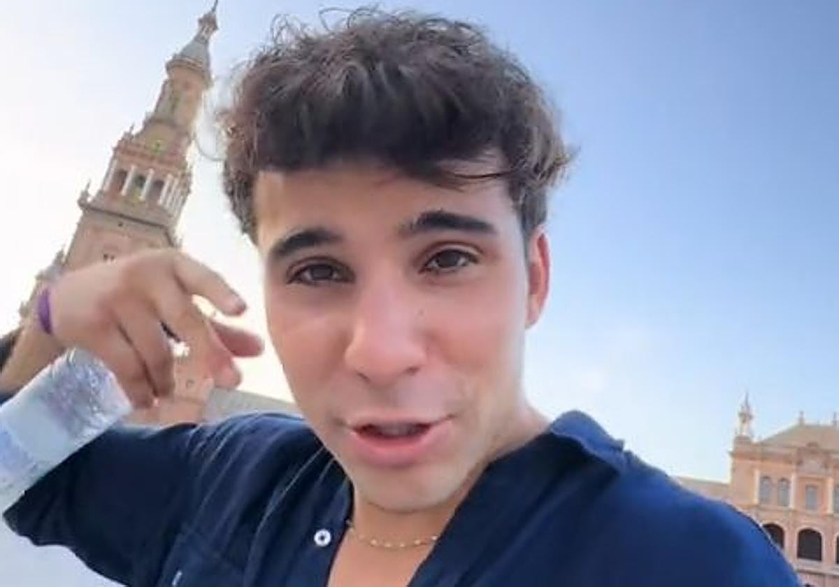 Rodrigo Navarro en su vídeo de TikTok
