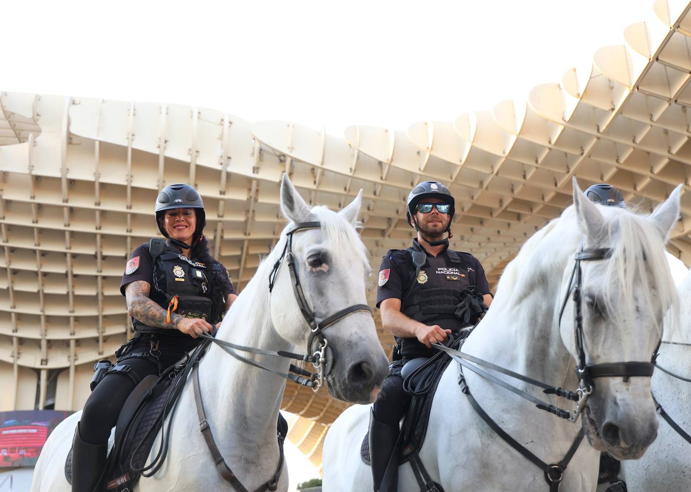 Agentes desplegados para controlar la seguridad en la cumbre de la ONU en Sevilla