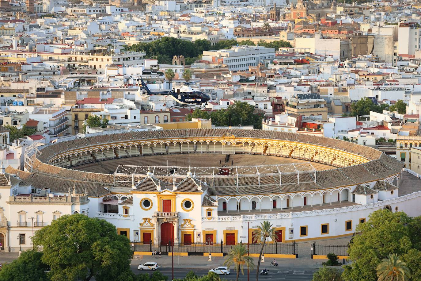 Agentes desplegados para controlar la seguridad en la cumbre de la ONU en Sevilla