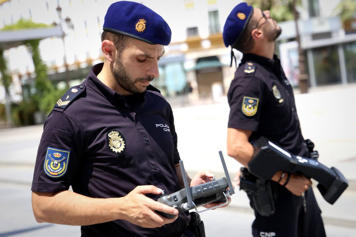 Agentes desplegados para controlar la seguridad en la cumbre de la ONU en Sevilla