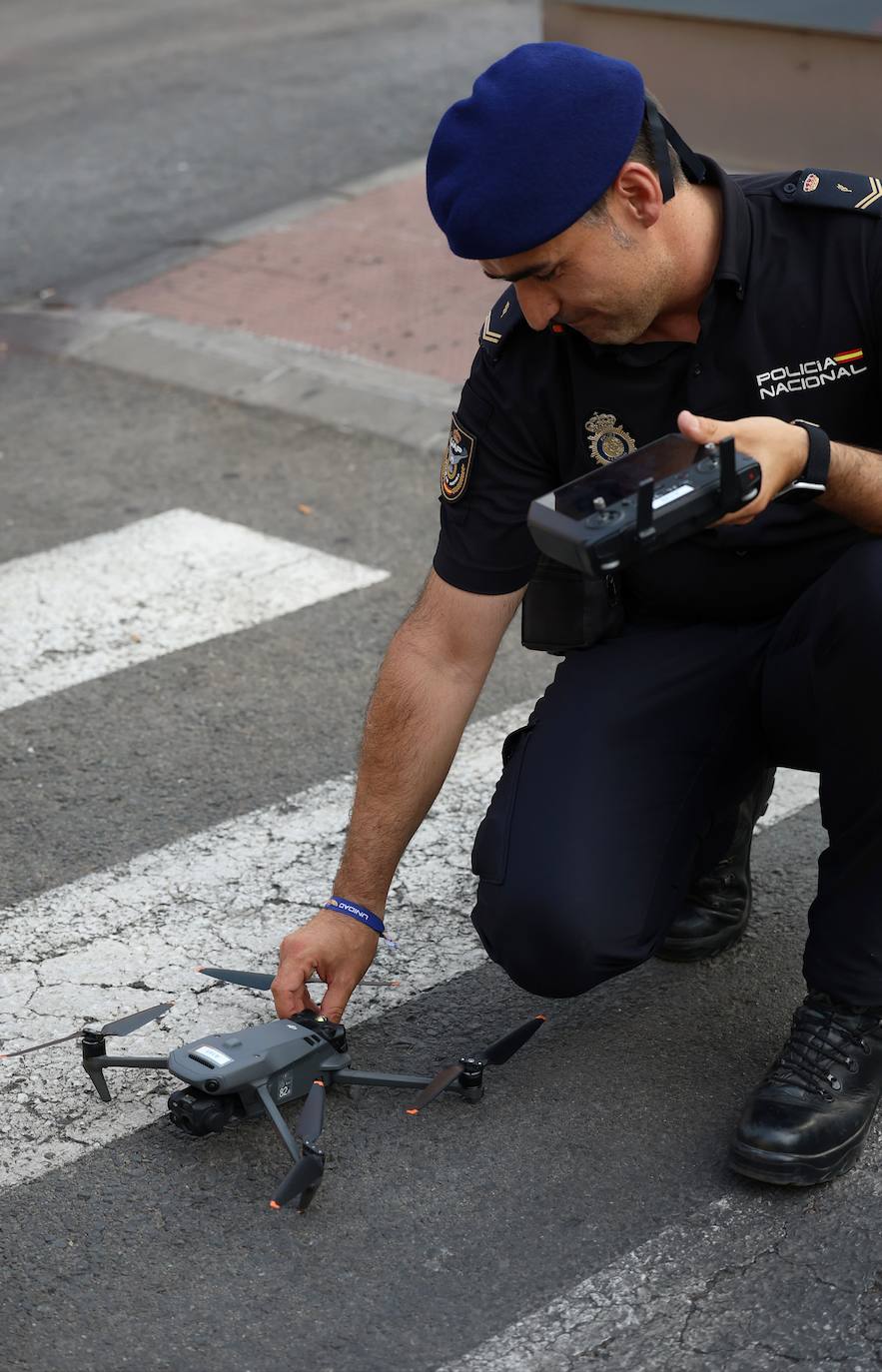Agentes desplegados para controlar la seguridad en la cumbre de la ONU en Sevilla