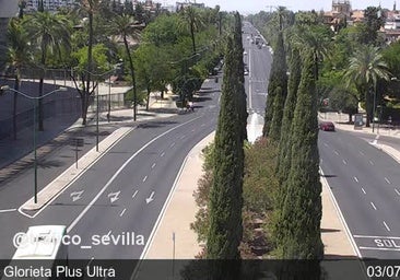 Cortan la avenida de la Palmera de Sevilla al completo cuando Pedro Sánchez iba camino de Fibes