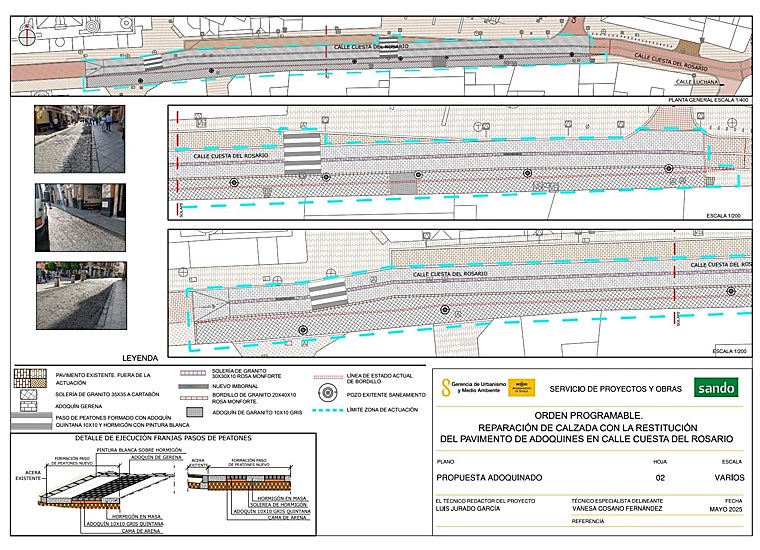 El proyecto de renovación de la Cuesta del Rosario