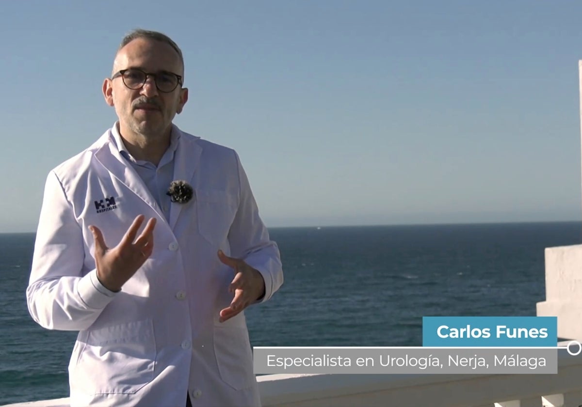 El urólogo Carlos Funes durante su intervención en el programa 'Salud al día'