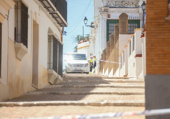 Lugar donde se produjo el accidente mortal en Alcalá de Guadaíra