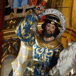 La imagen de Santiago de la hermandad de la Soledad de Castilleja de la Cuesta