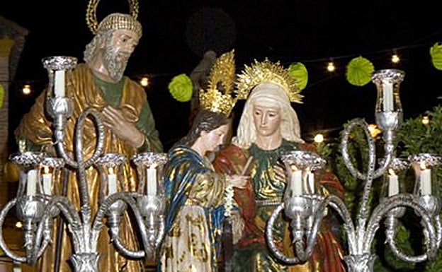 San Joaquín y Santa Ana con la Virgen Niña de Cañada Rosal