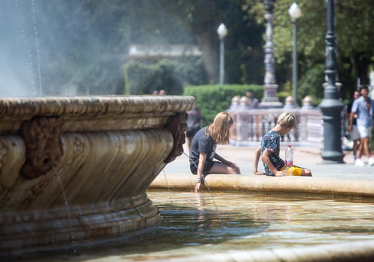 Imagen de archivo de calor en Sevilla